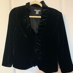 Like New Black Velvet Blazer - Worn 1 Time
